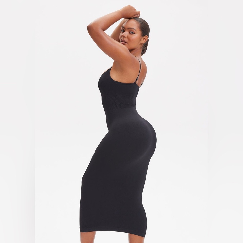 NWT She’s Waisted SnatchedKnit Spaghetti Strap Midi Dress